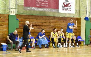 Pierwszoligowy zespołu Siedleckiego Klubu Koszykówki (SKK)